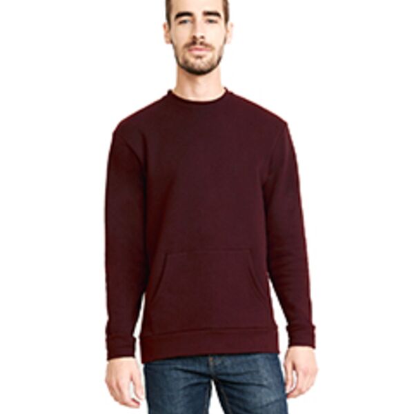 Unisex Long Sleeve Crew with Pocket Thumbnail