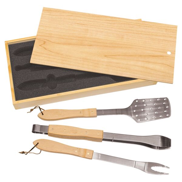 3 Piece BBQ Set in Pine Thumbnail