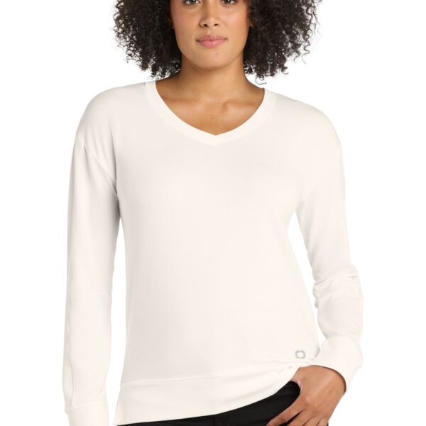 Ladies Luuma Flex Long Sleeve V Neck Thumbnail