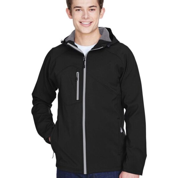Men's Glacier Insulated Three-Layer Fleece Soft Shell Hood Jacket Thumbnail
